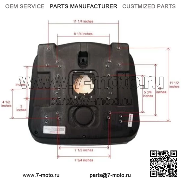 Серое сиденье с высокой спинкой подходит для John Deere Gator CS, CX, 4x2 HPX, 4x4HPX, 4x4 Trail HPX - Image 3
