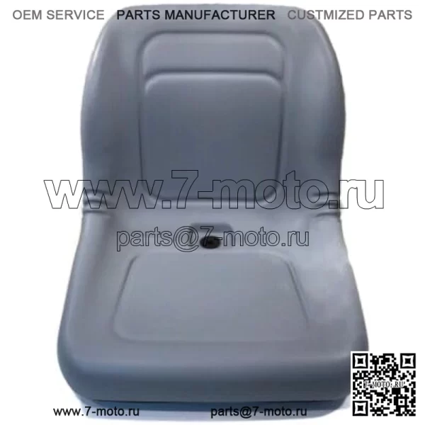 Серое сиденье с высокой спинкой подходит для John Deere Gator CS, CX, 4x2 HPX, 4x4HPX, 4x4 Trail HPX - Image 5