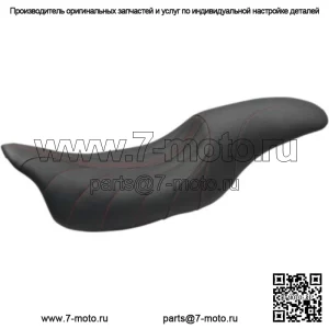 Mustang Revere Journey 2 Up 1 Piece Seat Red Gravity Stitch Harley 08+ Touring (Для: Harley-Davidson)