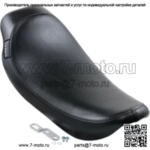 Le Pera LePera Silhouette Smooth Black Vinyl Solo Seat Harley 1996-2003 Dyna FXD (Для: Harley-Davidson)