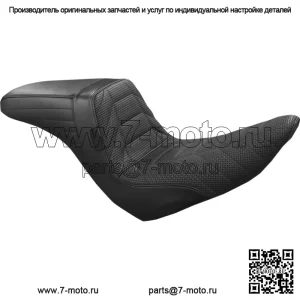 LePera Kickflip Seat Track Pleat Black Marathon Foam BikerTec Harley Softail 18+ (Для: Harley-Davidson)