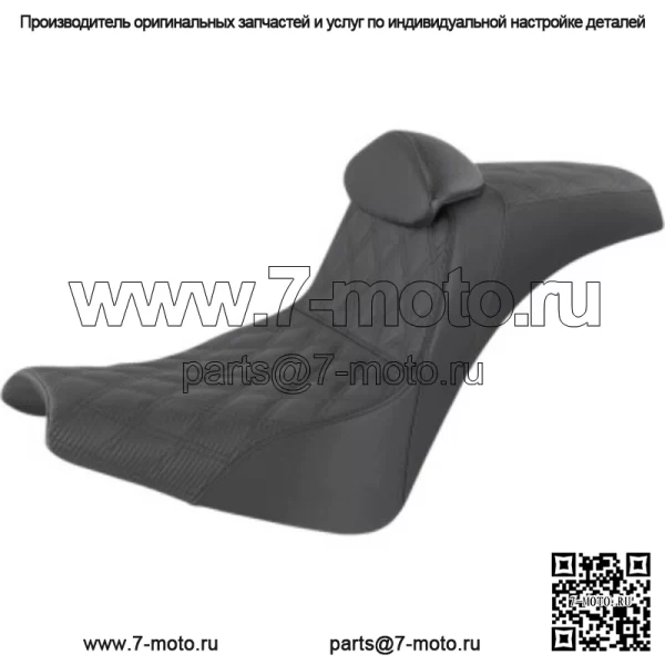 Сиденье Saddlemen Pro Series SDC Performance Grip 2 Up, спинка сиденья Harley Softail 18+ (Для: Harley-Davidson)