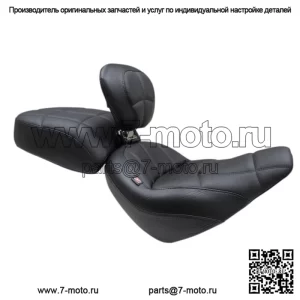 Сиденье водителя Mustang Black Standard Touring Solo 2018 Harley Softail FXBB (Для: Harley-Davidson)