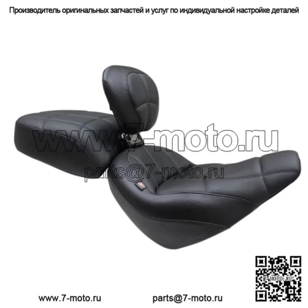 Сиденье водителя Mustang Black Standard Touring Solo 2018 Harley Softail FXBB (Для: Harley-Davidson)