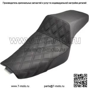 Сиденье Saddlemen Step 2, переднее сиденье с решетчатой строчкой 3.3 Tank Harley 2004+ XL Sportster (для: Harley-Davidson)