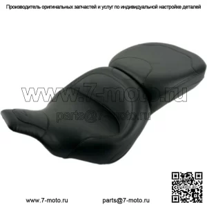 Mustang Standard Wide Smooth One Piece 2 Up Touring Seat 97-07 Harley FLHT FLTR (Для: Harley-Davidson)