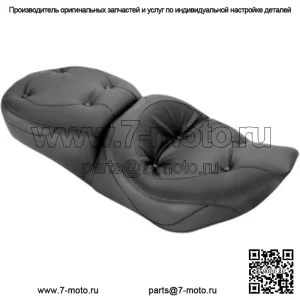 Mustang Standard Wide Regal One Piece 2 Up Touring Seat 97-07 Harley FLHR FLHX (Для: Harley-Davidson)