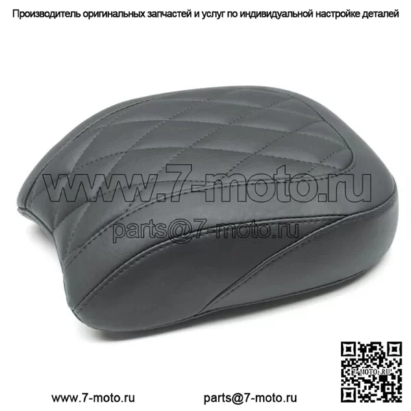 Mustang Черный Широкий пассажирское сиденье на заднем сиденье Harley Softail FXLR FLSB 18+ (Для: Harley-Davidson)