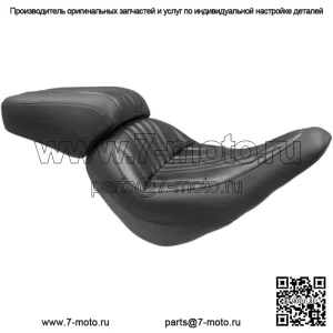 Сиденье водителя Mustang Black Standard Touring Solo Harley Low Rider Sport Glide 18+ (Для: Harley-Davidson)