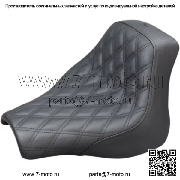 Сиденье Saddlemen Black Renegade Lattice Stitch Solo Seat Harley Softail Fat Bob FXFB M8 (Для: Harley-Davidson)
