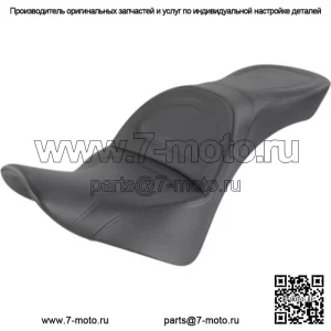 Комфортное сиденье Saddlemen Black Explorer Smooth 2 Up с гелевым сердечником Harley Softail 18-20 (Для: Harley-Davidson)