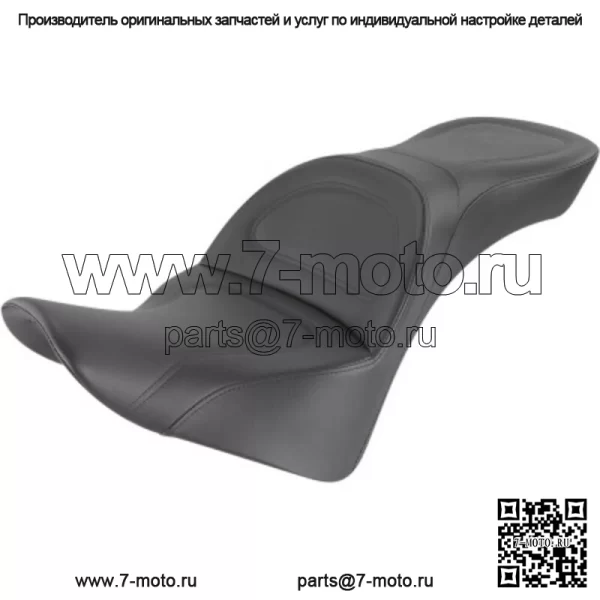 Комфортное сиденье Saddlemen Black Explorer Smooth 2 Up с гелевым сердечником Harley Softail 18-20 (Для: Harley-Davidson)