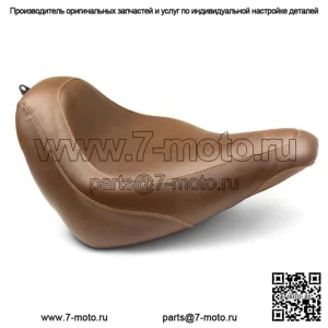 Переднее водительское сиденье Mustang Brown Wide Tripper Solo Harley Softail Slim M8 2018+ (Для: Harley-Davidson)