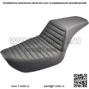 Seaddlemen Step Up Black Tuck And Roll Stitch 2 Up Seat Harley 1996-2003 Dyna FXD (Для: Harley-Davidson)