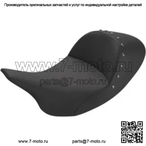 Сиденье Saddlemen с черными шипами Lariat Низкопрофильное сиденье водителя Solo Harley Touring 08+ (Для: Harley-Davidson)
