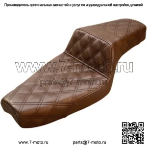 Saddlemen Step 2 Up Brown Lattice Stitch LS Seat Harley 1979-2003 XL Sportster (Для: Harley-Davidson)