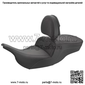 Дорожный диван Saddlemen из углеродного волокна, 2-местная спинка, сиденье с гелевым сердечником Harley Touring 97-07 (для: Harley-Davidson)