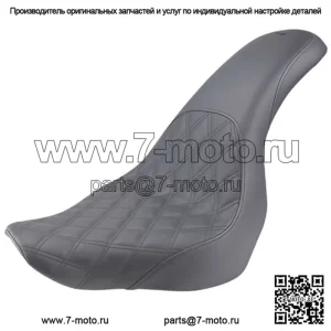 Saddlemen Profiler Black Lattice Stitch 2Up Seat M8 Harley 18+ Softail FXLR FLSB (Для: Harley-Davidson)