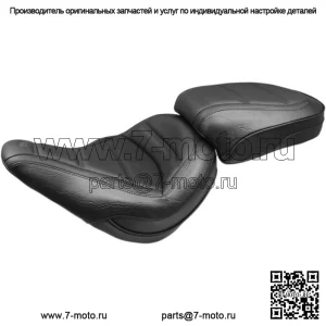 Mustang Black Standard Touring Solo Переднее сиденье водителя Harley softail Slim M8 18+ (Для: Harley-Davidson)