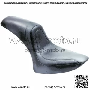 Цельное низкопрофильное сиденье Mustang Fastback 1 1984-1999 Harley Evolution Softail (Для: Harley-Davidson)