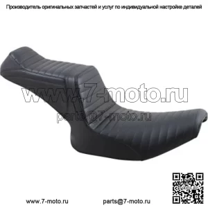 Le Pera Черный двойной плиссированный хвостовик 2 Up Seat Harley Super Glide FXR 82-00 (Для: Harley-Davidson)