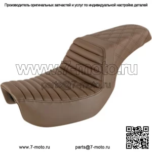 Сиденье Saddlemen Brown Step 2 Up Lattice Tuck N Roll Seat Harley Softail 18+ FXBB FXST (Для: Harley-Davidson)