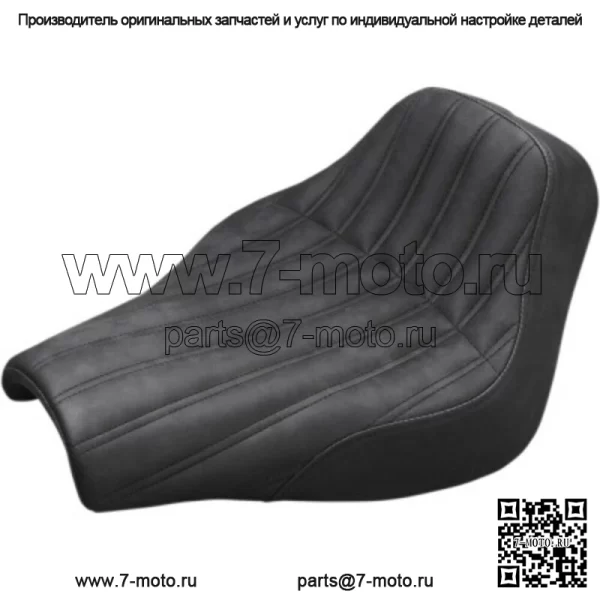 Сиденье Saddlemen Knuckle Renegade Ribbed Solo Seat Harley 18+ Softail Street Bob FXST (Для: Harley-Davidson)