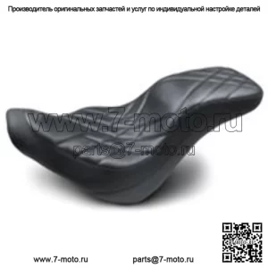 Переднее водительское сиденье Mustang Black Day Tripper Harley Low Rider Sport Glide 2018+ (Для: Harley-Davidson)