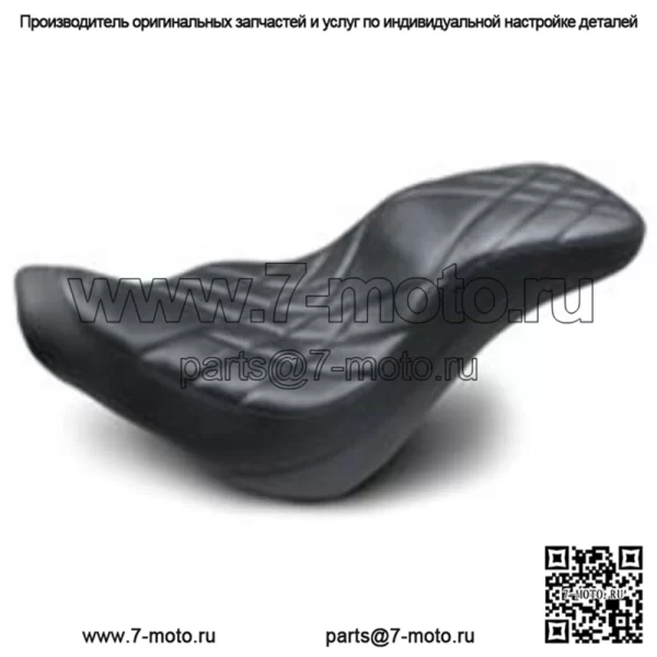 Переднее водительское сиденье Mustang Black Day Tripper Harley Low Rider Sport Glide 2018+ (Для: Harley-Davidson)