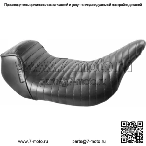 LePera Sprocket Pleated Stitch Solo Rider Сиденье водителя Harley Touring Dresser 08+ (Для: Harley-Davidson)