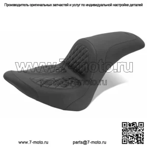 Новый Mustang Dave Perewitz Signature Fastback Seat Harley Fatboy Softail 200 Tire (Для: Harley-Davidson)
