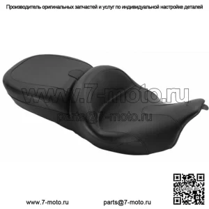 Цельное винтажное сиденье Mustang Summit Plain 2008-2020 Harley Touring Rushmore (Для: Harley-Davidson)