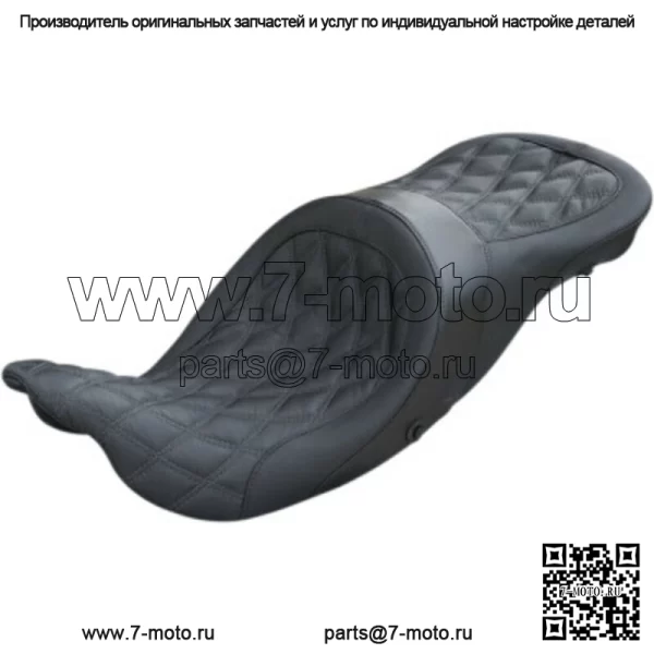 Дэнни Грей Airhawk Long Haul 2 Up XL Водительское пассажирское сиденье Harley Touring 08+ (Для: Harley-Davidson)