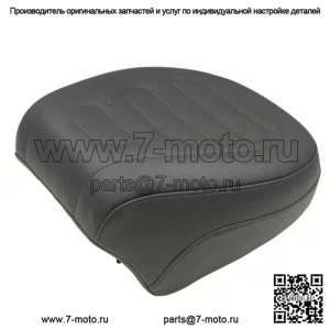 Подушка сиденья Mustang Black Passenger Pillion Solo Tour 13-17 Harley Softail Breakout (для: Harley-Davidson)