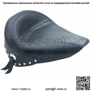 Сиденье Mustang Vintage Solo с хромированными шипами 2000-2006 Harley Softail 75084 (Для: Harley-Davidson)