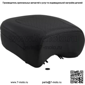 Mustang Black Rear Police Air Ride Пассажирское сиденье с текстурой Harley Touring 97+ (Для: Harley-Davidson)