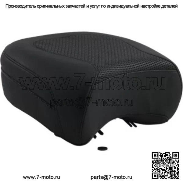 Mustang Black Rear Police Air Ride Пассажирское сиденье с текстурой Harley Touring 97+ (Для: Harley-Davidson)