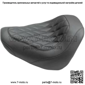 Сиденье водителя Mustang Wide Tripper Solo Diamond Harley Softail Fat Bob FXFB 18+ (Для: Harley-Davidson)