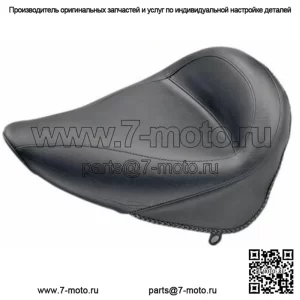 Совершенно новое сиденье Mustang Vintage Solo Seat Plain Black 2000-2006 Harley Softail 75086 (Для: Harley-Davidson)