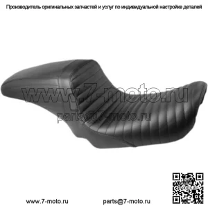 Le Pera LePera Kickflip Плиссированный черный винил 2 Up Seat Harley 1996-2003 Dyna FXD (Для: Harley-Davidson)