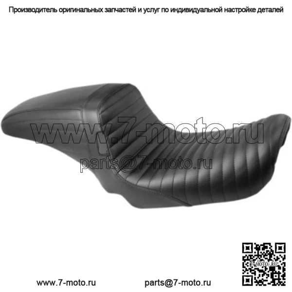 Le Pera LePera Kickflip Плиссированный черный винил 2 Up Seat Harley 1996-2003 Dyna FXD (Для: Harley-Davidson)