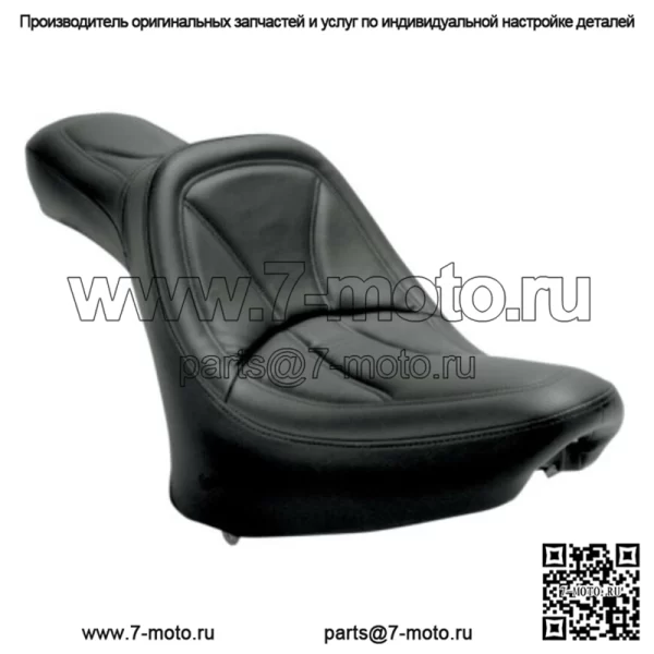 Сиденье Saddlemen King Black Two 2 Up с гелевым сердечником Harley 2000-2006 Softail FXST FLST (Для: Harley-Davidson)
