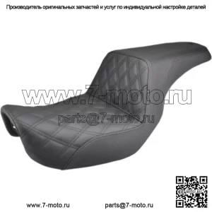 Сиденье Saddlemen Step Up, черная передняя решетка, 2 Up Seat Harley 06-17 Dyna FXD FLD (для: Harley-Davidson)