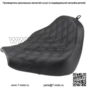 Сиденье Saddlemen Black Renegade Lattice Stitch Solo Seat Harley Softail Breakout 18+ M8 (Для: Harley-Davidson)