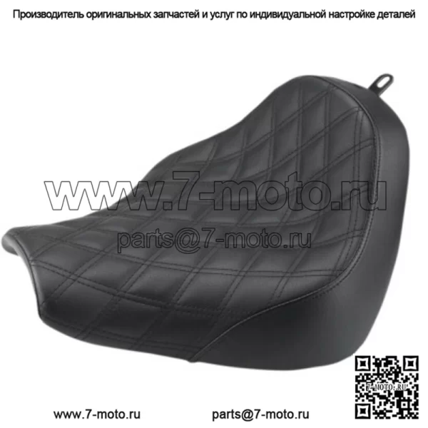 Сиденье Saddlemen Black Renegade Lattice Stitch Solo Seat Harley Softail Breakout 18+ M8 (Для: Harley-Davidson)