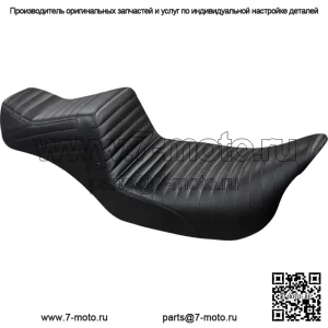 Сиденье со складками Le Pera Black Tailwhip Daddy Long Legs 2 Up Harley Touring 08+ (Для: Harley-Davidson)