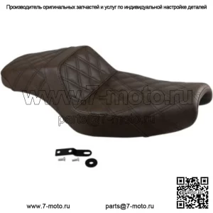 Сиденье Saddlemen Step 2 Up, коричневое сиденье с решетчатой строчкой 3.3 Tank Harley 04+ XL Sportster (для: Harley-Davidson)