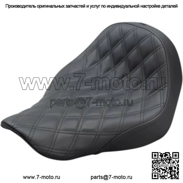 Сиденье Saddlemen Black Renegade Lattice Stitch Solo Seat Harley Softail FXLR FLSB 18+ (Для: Harley-Davidson)