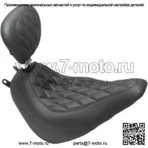 Спинка водительского сиденья Mustang Wide Tripper Solo Diamond Harley Softail FLHC FLDE (Для: Harley-Davidson)