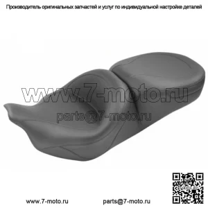 Гладкое цельное сиденье Mustang без шипов Harley Touring Bagger Dresser 2008-2020 гг. (Для: Harley-Davidson)